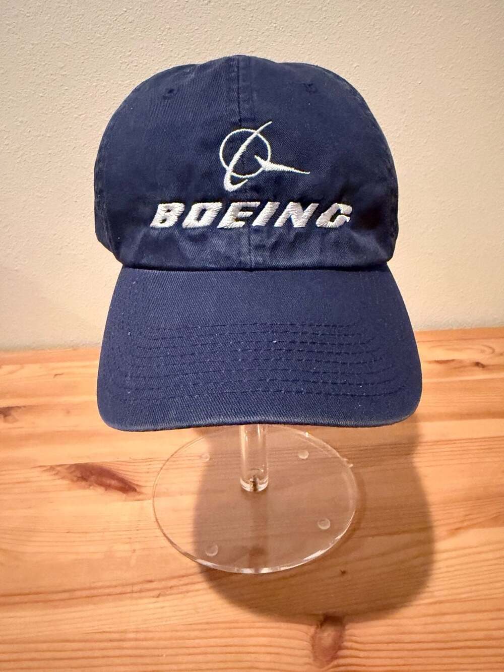 Boeing Baseball Cap Hat Blue Cotton Embroidered Logo Adjustable